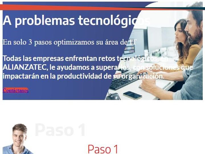 Sitio web de Alianzatec