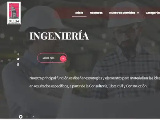 Sitio web de Alom Ingeniería y Arquitectura
