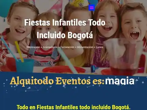 Sitio web de Alquitodo Eventos