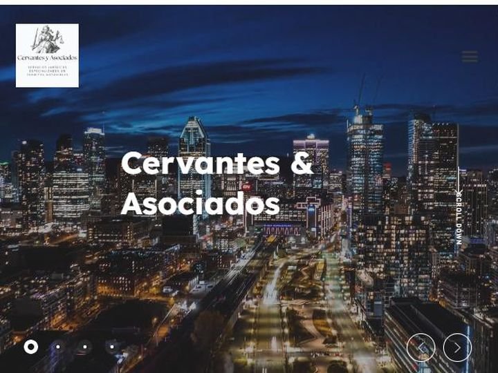 Sitio web de Cervantes Asociados