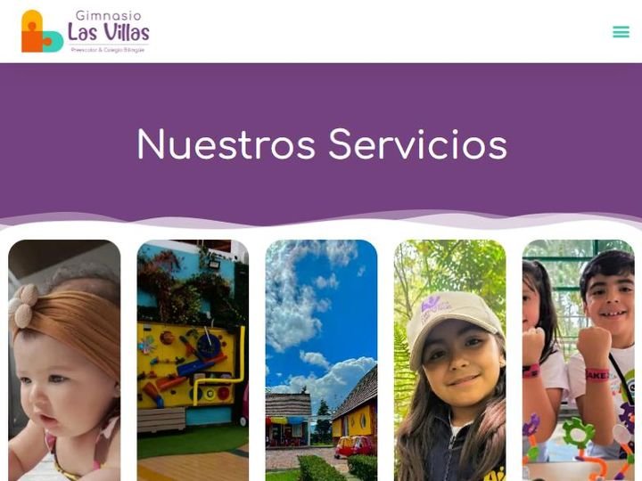 Sitio web de Gimnasio Las Villas