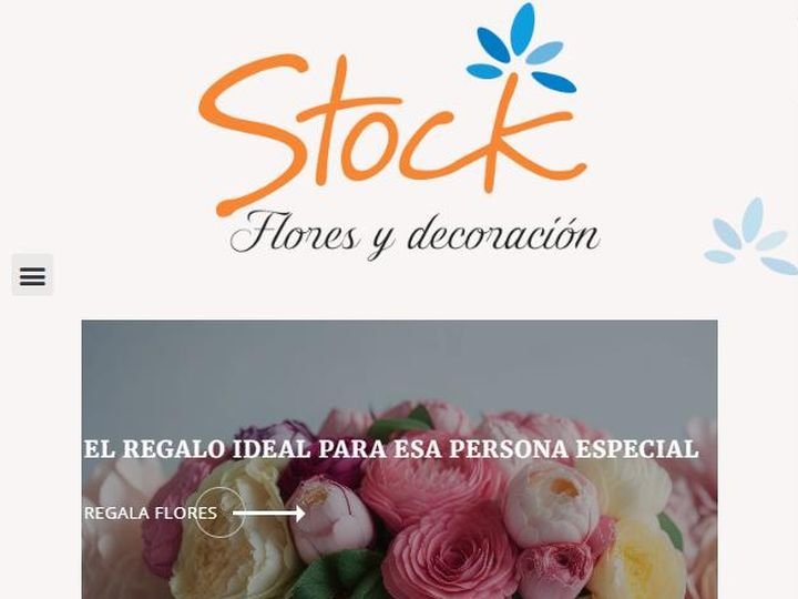 Sitio web de Stock Flores